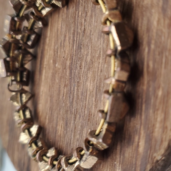 Vintage Bracelet Bangle Bracelets Victorian Slide On Bracelet Gold Vintage B0637 - Picture 3 of 4